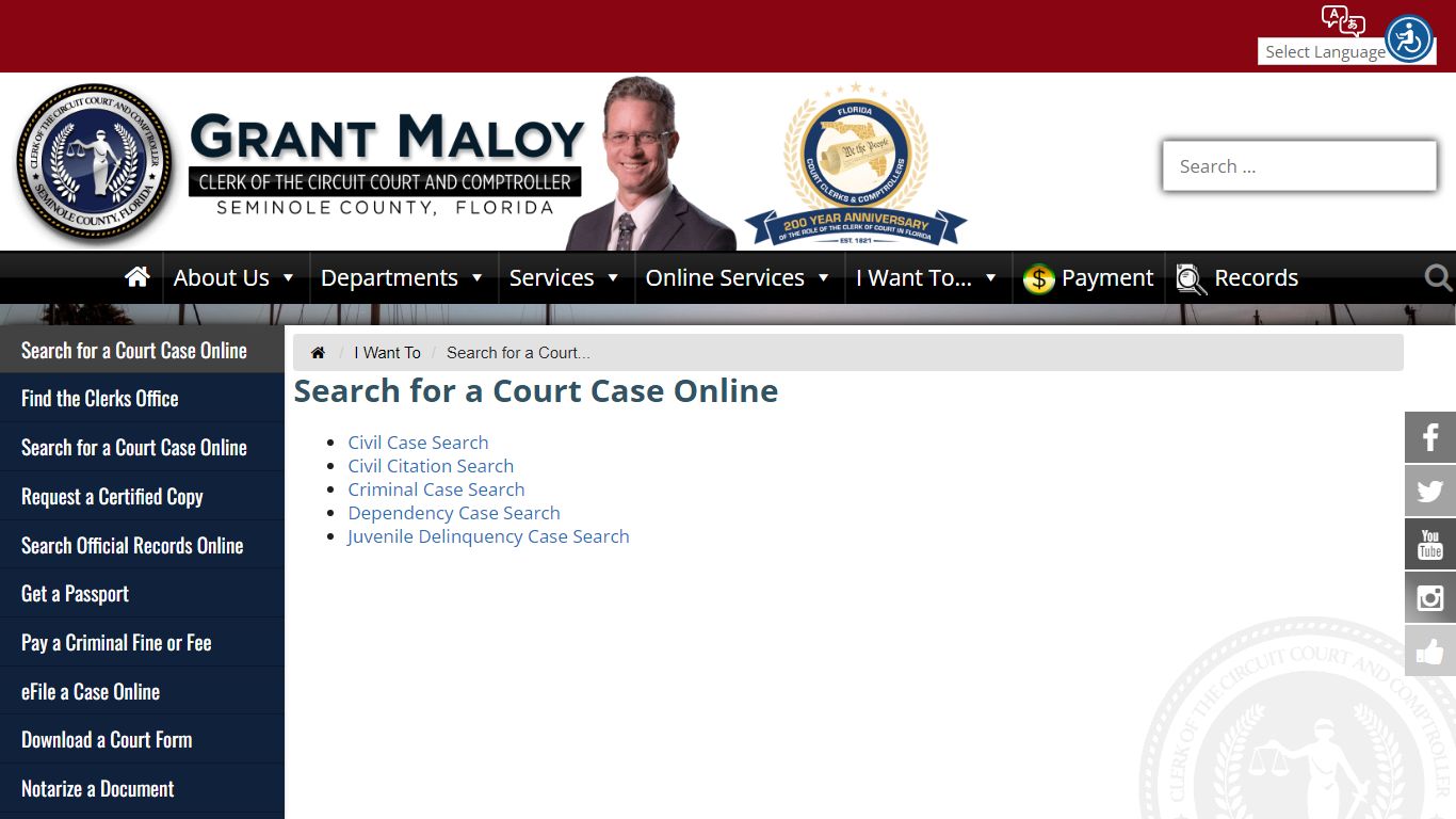 Search for a Court Case Online - Seminole County Clerk of ...